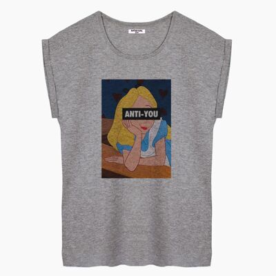 Anti-you gray women's t-shirt