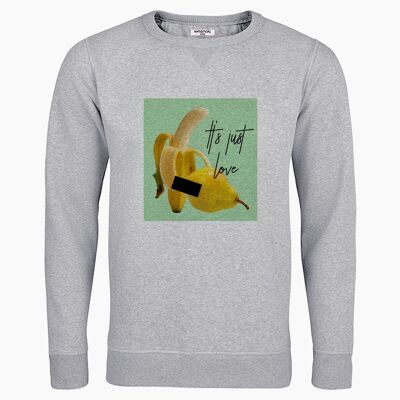 It´s just love gray unisex sweatshirt