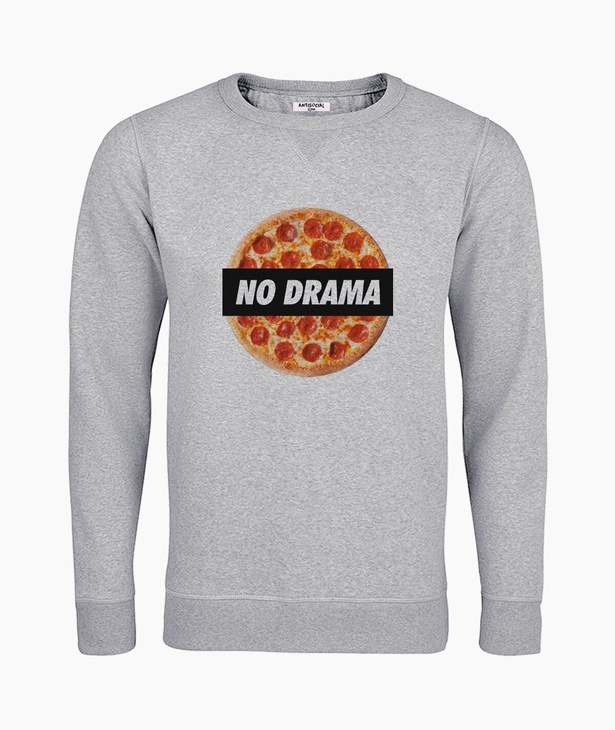 SWEAT-SHIRT UNISEXE NO DRAMA GRIS