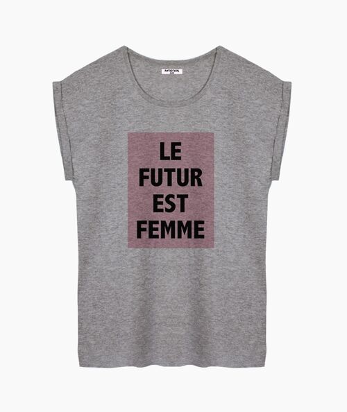 Le futur est femme gray women's t-shirt