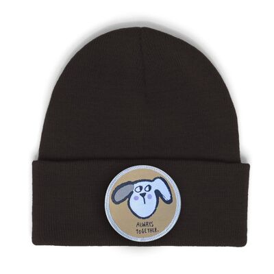 DOG PATCH BEANIE