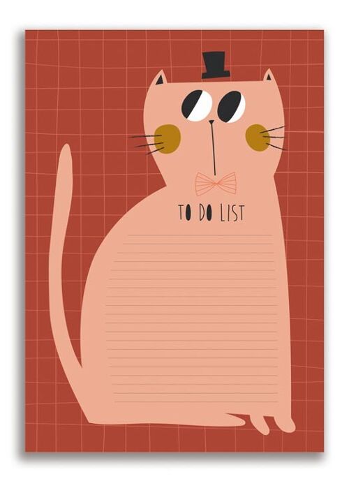 Cat to do list/notepad 50sheets