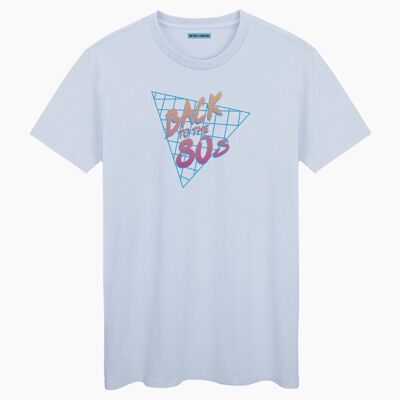 Back to 80´s blue cream unisex t-shirt