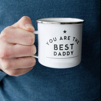 Taza esmaltada en caja Best Daddy