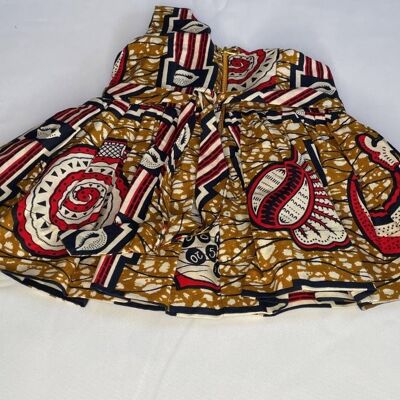 Ensemble de pantalons courts assortis Dashiki africain - Argent