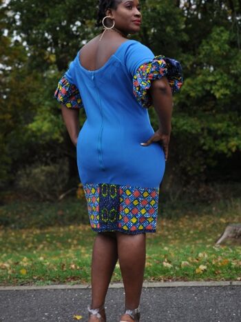 Lorisa African Kente Print Pinafore Dress - Fait sur mesure en 14 jours 1