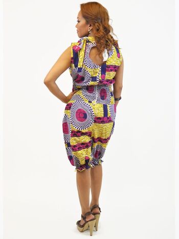 Lorisa African Kente Print Pinafore Dress - Fait sur mesure en 14 jours 5