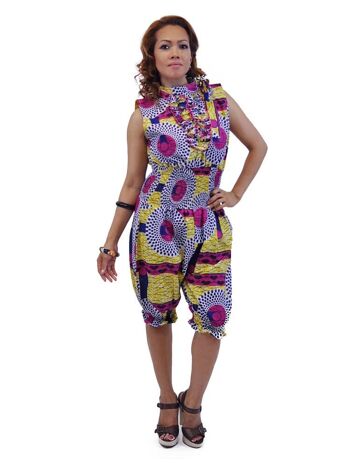 Lorisa African Kente Print Pinafore Dress - Fait sur mesure en 14 jours 6