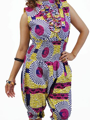 Lorisa African Kente Print Pinafore Dress - Fait sur mesure en 14 jours 7