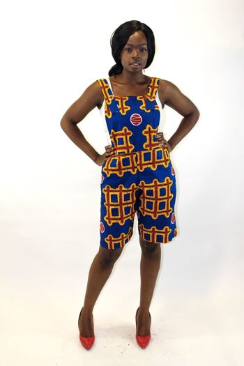Lorisa African Kente Print Pinafore Dress - Fait sur mesure en 14 jours 8