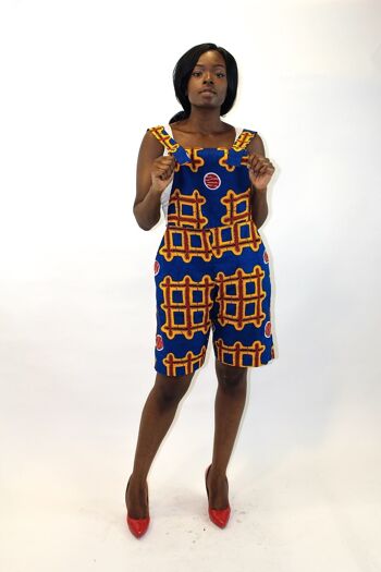 Lorisa African Kente Print Pinafore Dress - Fait sur mesure en 14 jours 10