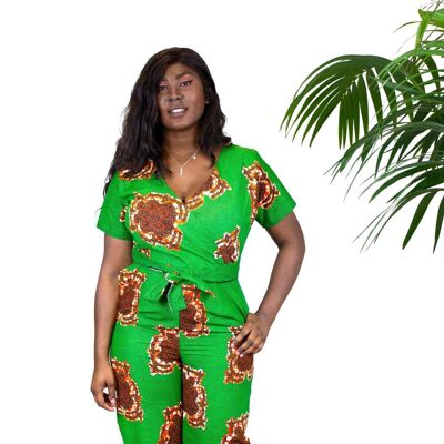 Lyla African Kente Print Pinafore Dress - Custom made in 14 days