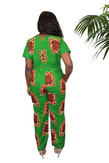 Lyla African Kente Print Pinafore Dress - Sur mesure en 14 jours 2