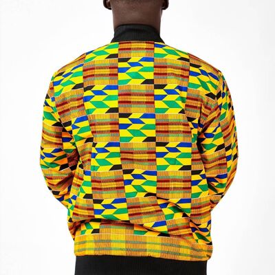 Makalo Slim Fit besticktes afrikanisches Hemd - Versandfertig