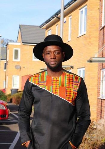 Hadiza African Print Midi Dress - Fait sur mesure en 14 jours 2 2