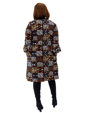 Hadiza African Print Midi Dress - Sur mesure en 14 jours 3 4