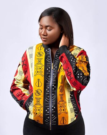 Chemise de costume noir africain Kente Fusion - Prêt à expédier PRÊT À EXPÉDIER 2