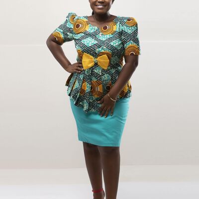Bomber da donna Deja | Stampa africana Kente - PRONTO PER LA SPEDIZIONE