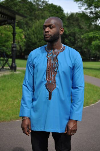 Plus Nanyamka Robe mi-longue à imprimé africain - Prêt à expédier 1