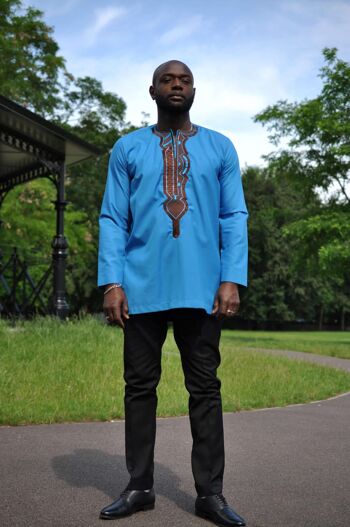 Plus Nanyamka Robe mi-longue à imprimé africain - Prêt à expédier 2