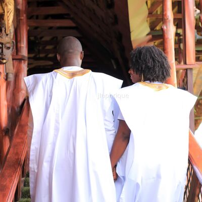 Afrikanisches Kente Adowah One-Shoulder-Silhouette-Kleid für besondere Anlässe - Sonderanfertigung in 14 Tagen