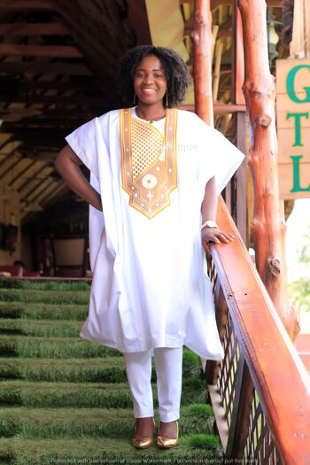 Robe moulante à imprimé floral africain Sage - Prêt à expédier PRÊT À EXPÉDIER 4