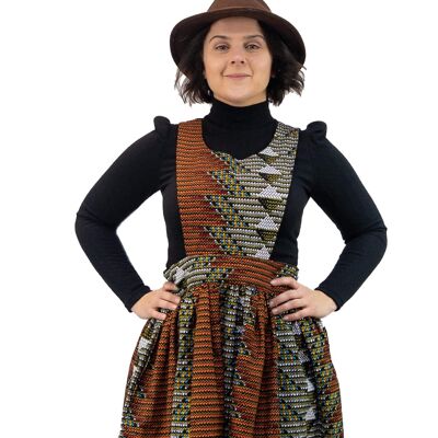 Vestido de tienda Sabrina con estampado africano - HECHO A MEDIDA EN 14 DÍAS
