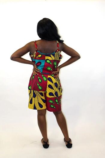 Combishort femme imprimé africain 3