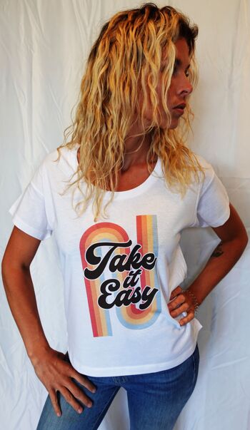 T-SHIRT BIO Take it easy 1