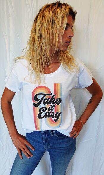 T-SHIRT BIO Take it easy 2