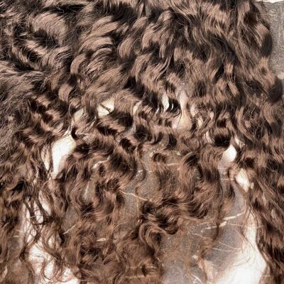Raw hair curly 12"
