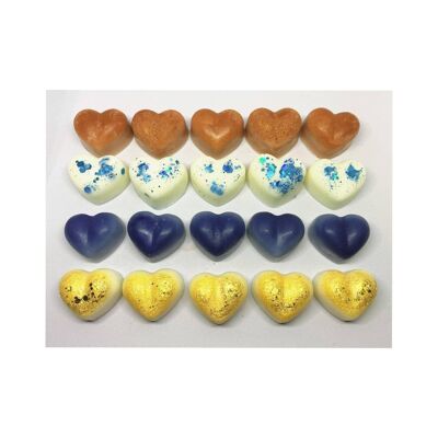 10 Heart shaped wax melts private / white label