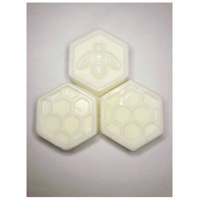 3 Honeycomb Wax Melts white/private label