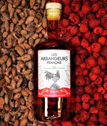 Rhum Arrangé BIO  framboise - fèves de cacao 4