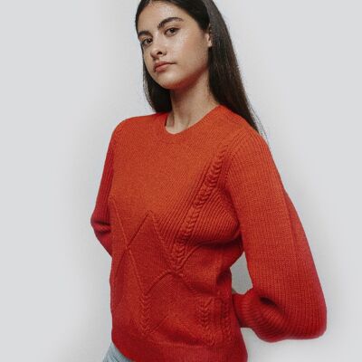 Pull AURAN coloris Coquelicot