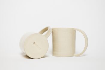 Mug tasse à café et à thé en grès fait main minimaliste 2