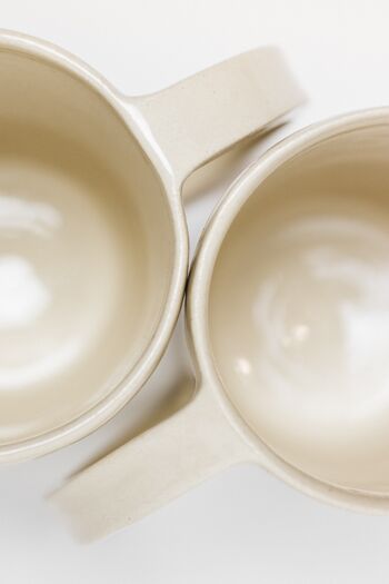 Mug tasse à café et à thé en grès fait main minimaliste 3
