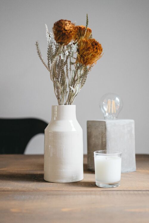 Vase en grès "Pot de lait" petit vase artisanal fait main