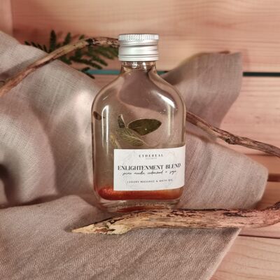 Enlightenment Pine Needle Cedarwood & Sage Bath Massage Oil