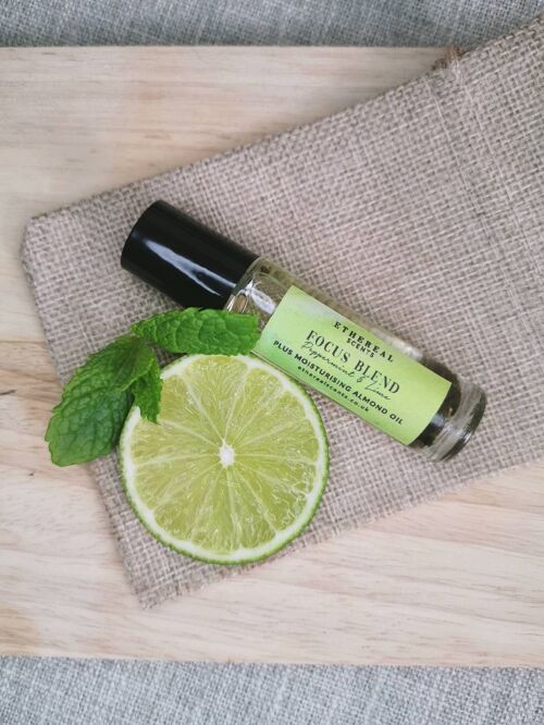 Peppermint & Lime Focus Blend Essential Oil Roller