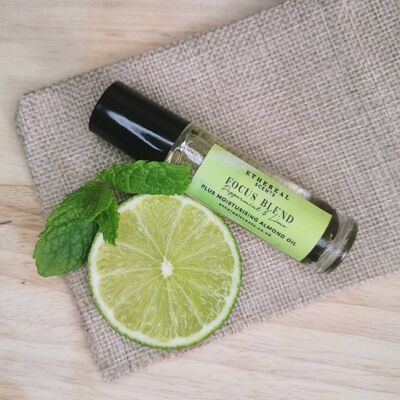 Peppermint & Lime Focus Blend Essential Oil Roller