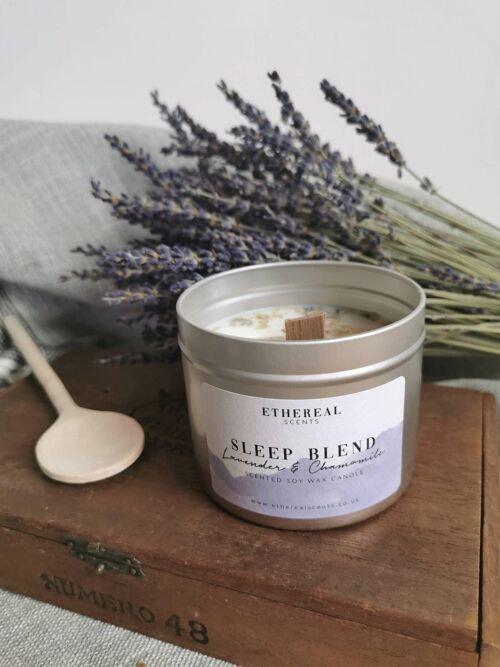 Sleep Blend Lavender & Chamomile Soy Wax Candle