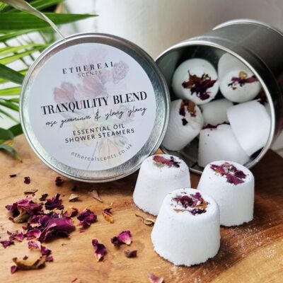 Tranquility Blend Rose Geranium & Ylang Ylang Shower Steamer