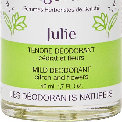 JULIE, tender deodorant, floral scent