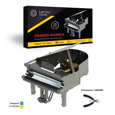 Model of musical instrument for self-assembly "Grande Pianola", TM "Metal Time"