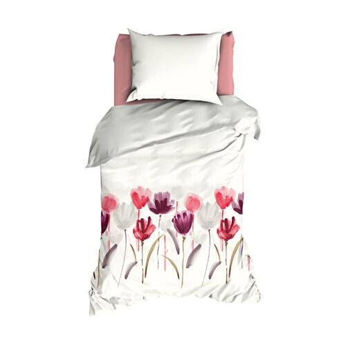 Romanette Duvet Cover Fiorito Rose/Grey 140x220