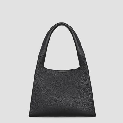 Briefcase Hobo Bag - Black