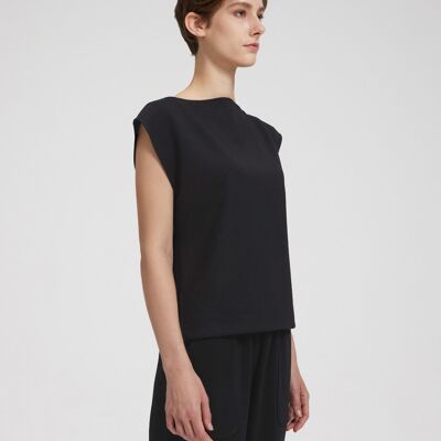 Techno Sleeveless Top - Black - M