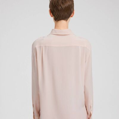 Classic Silk Shirt - Blush - M