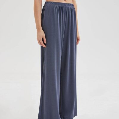 Ribbed Knit Trousers - Stormy blue - XL